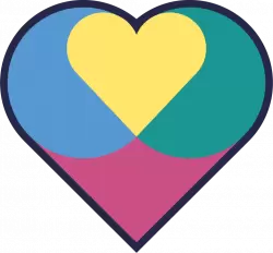 The heart-shaped logo of the promise.